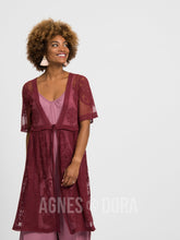 Load image into Gallery viewer, Agnes &amp; Dora™ XS Vintage Lace Duster Black Cherry