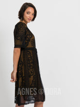 Load image into Gallery viewer, Agnes &amp; Dora™ XS Vintage Lace Duster Black