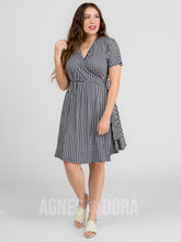 Load image into Gallery viewer, Agnes &amp; Dora™ SMALL Signature Wrap Dress Gingham Girl
