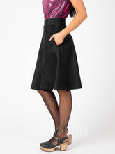 Load image into Gallery viewer, Agnes &amp; Dora™ |L|XL| Faux Suede Skirt Black