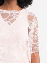Load image into Gallery viewer, Agnes &amp; Dora™ SMALL Mesh Tee Rosy Light Lace