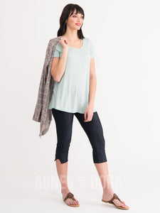 Agnes & Dora™ XS|S|M| Everyday Tee Mint Melange