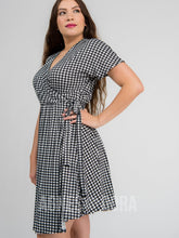 Load image into Gallery viewer, Agnes &amp; Dora™ SMALL Signature Wrap Dress Gingham Girl