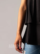 Load image into Gallery viewer, Agnes &amp; Dora™ XS Black Tiered Tunic