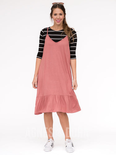 Agnes & Dora™ 2XL|3XL| Slip Dress Vintage Clay