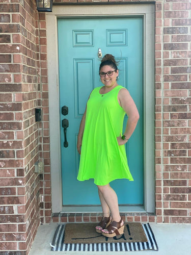 Curvy Neon Moonlights Dress