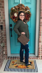 Olive Knot Long Sleeve Tee