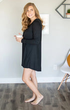 Load image into Gallery viewer, Black Lounge Dress