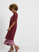 Load image into Gallery viewer, Agnes &amp; Dora™ XS Vintage Lace Duster Black Cherry