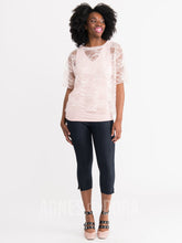 Load image into Gallery viewer, Agnes &amp; Dora™ SMALL Mesh Tee Rosy Light Lace
