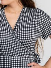 Load image into Gallery viewer, Agnes &amp; Dora™ SMALL Signature Wrap Dress Gingham Girl