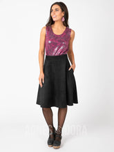 Load image into Gallery viewer, Agnes &amp; Dora™ |L|XL| Faux Suede Skirt Black