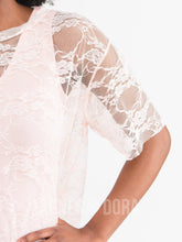 Load image into Gallery viewer, Agnes &amp; Dora™ SMALL Mesh Tee Rosy Light Lace