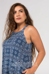 Agnes & Dora™ SMALL Keyhole Tunic Indigo Scarf