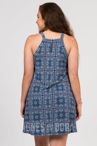 Agnes & Dora™ SMALL Keyhole Tunic Indigo Scarf