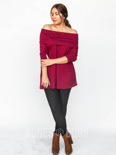 Agnes & Dora™ XXS Convertible Tunic Burgundy
