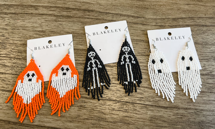 Halloween Beaded Earrings