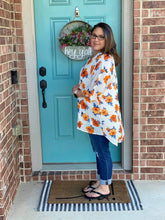 Load image into Gallery viewer, Orange Floral Kimono