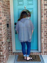 Load image into Gallery viewer, Navy Striped Cover-up